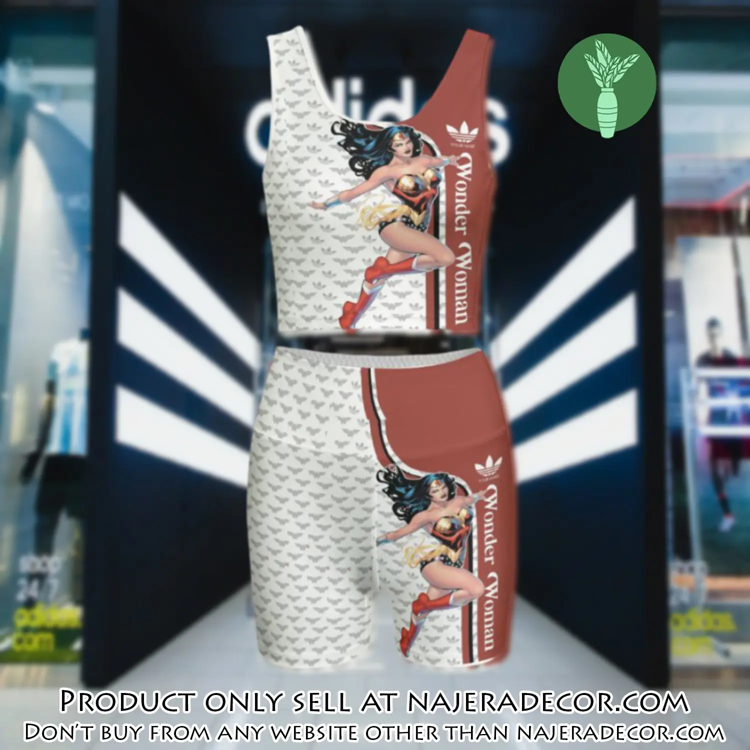 Adidas wonder woman summer women sport bra yoga set running outfit sby1036 njr3744409